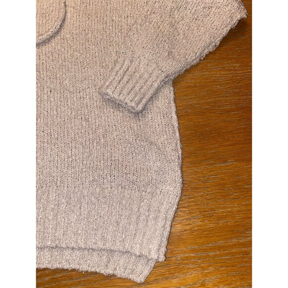 Lone Tree Womens Knit Hooded Sweater Size Small Beige - Picture 4 of 5